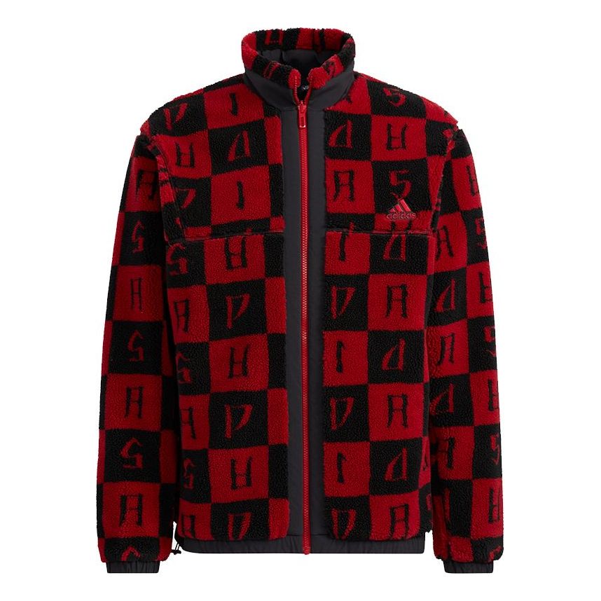 Bunda adidas Originals Reversible Polar Fleece Stand Collar Jacket Červená | H39241, 0