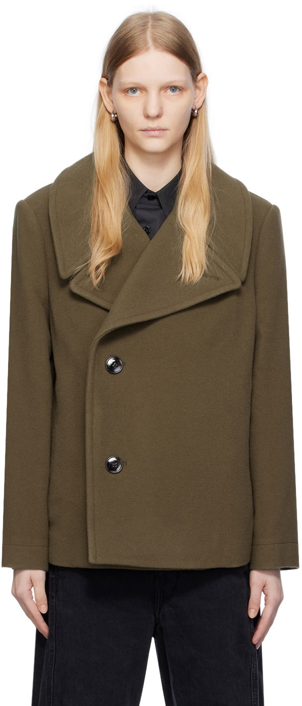 Kabáty LEMAIRE Lemaire Boxy Jacket Zelené | CO1033 LF1164, 0
