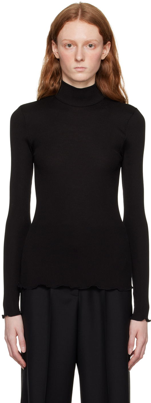 Sveter Givenchy Ribbed Turtleneck Čierna | BW90K44ZFJ001, 0