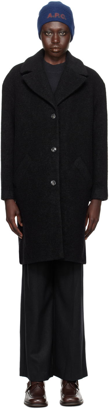 Kabáty A.P.C. Ninon Long Coat Čierna | WVBCA-F01510