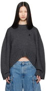 Attico Embroidered Cropped Sweater