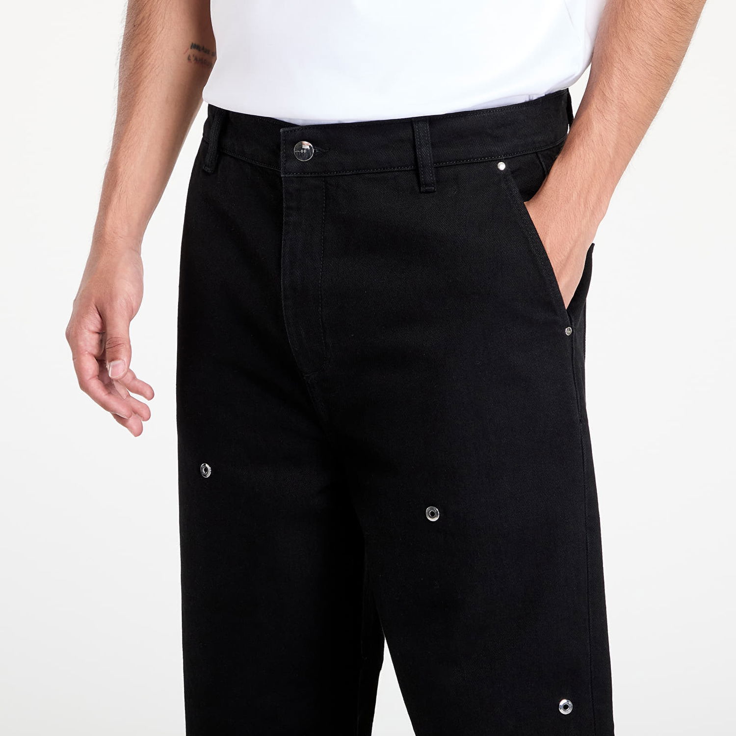 Džínsy HELIOT EMIL HELIOT EMIL Lux Denim Trousers Čierna | PREAW25_M_10_202_BLK01, 1