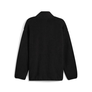 Bunda Puma Essentials Elevated Relaxed Fit Faux Shearling Full-Zip Jacket Čierna | 688259_01, 4