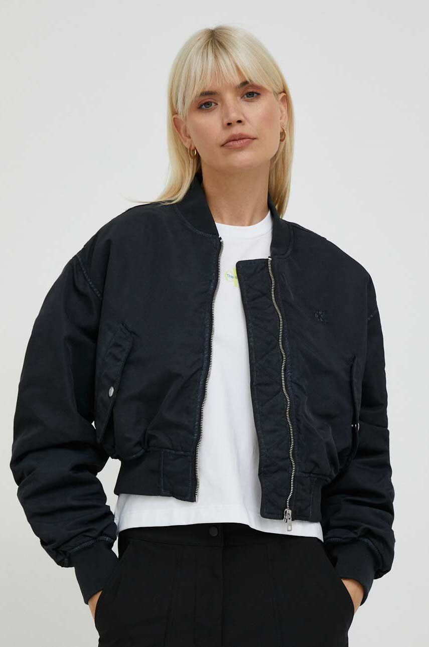 Bomber bunda CALVIN KLEIN Bomber Jacket Čierna | J20J221378, 0