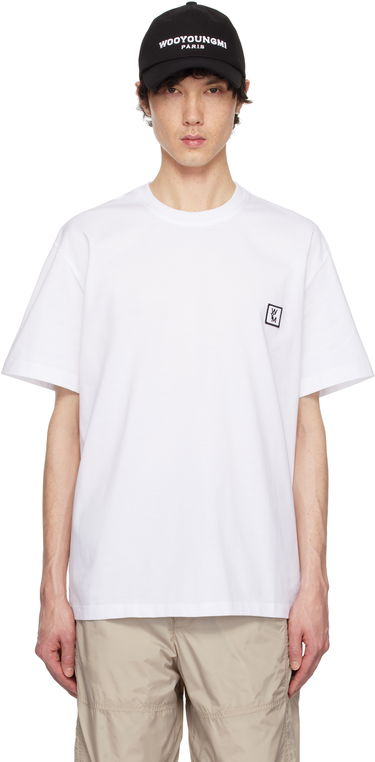 Tričko WOOYOUNGMI WOOYOUNGMI Cotton T-Shirt with Back Logo Biela | W251TS07, 0