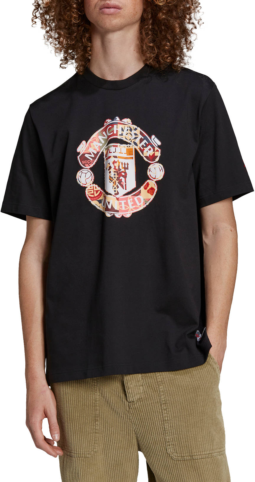Tričko adidas Originals Manchester United Graphic T-Shirt Čierna | h63996, 0