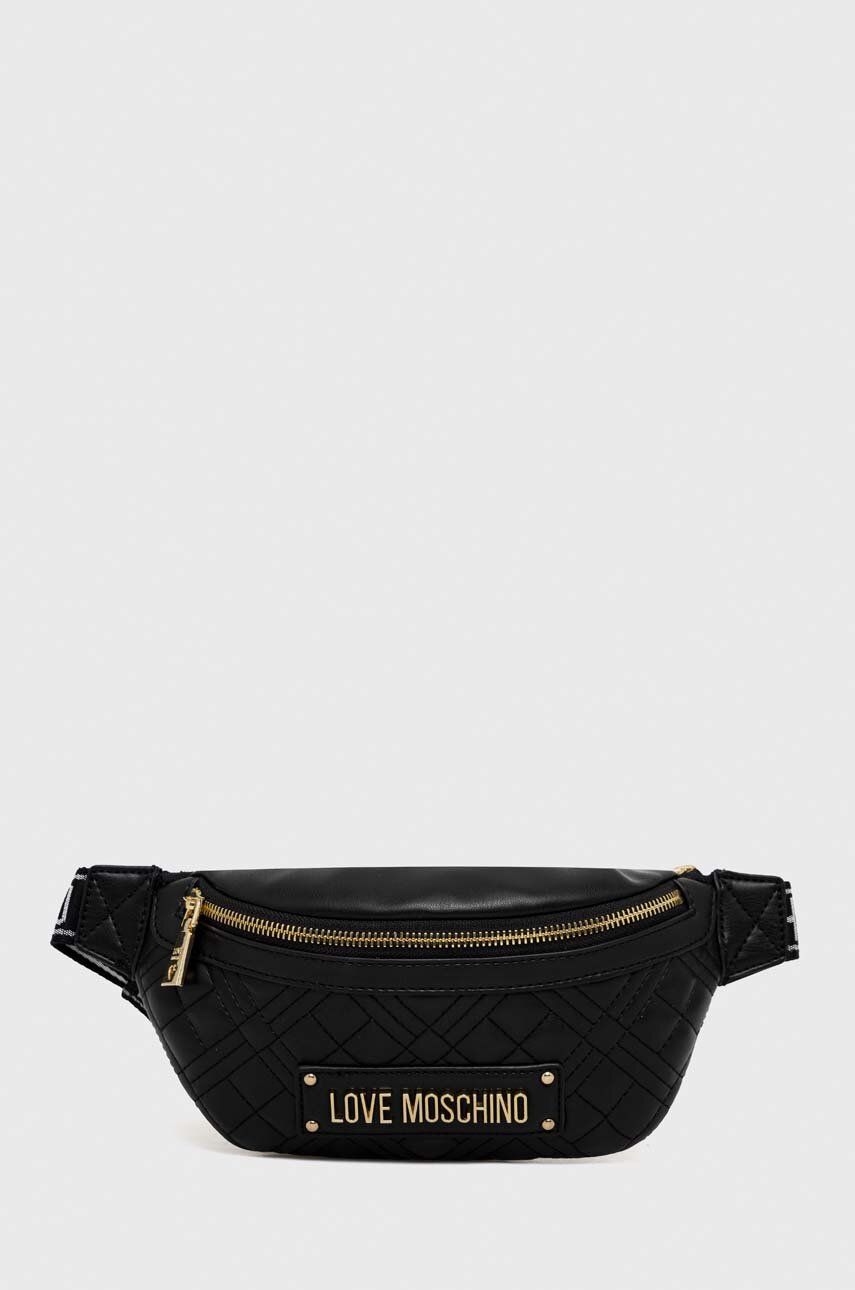 Ľadvinka Moschino Love Waist Bag Čierna | JC4003PP1GLA0000, 0