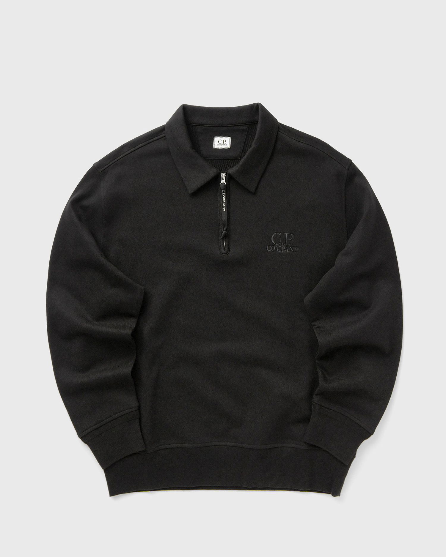 Mikina C.P. Company Polo Collar Sweatshirt Čierna | 19CMSS140A005086W-999, 0