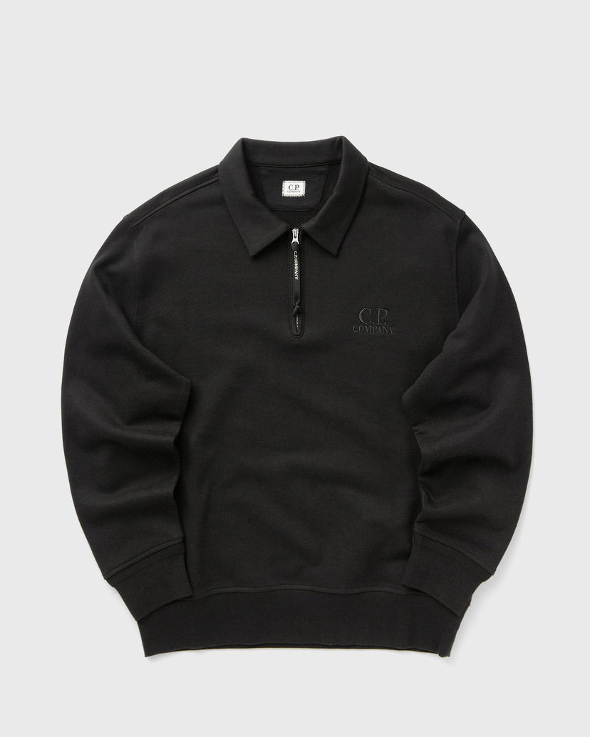 Mikina C.P. Company Polo Collar Sweatshirt Čierna | 19CMSS140A005086W-999