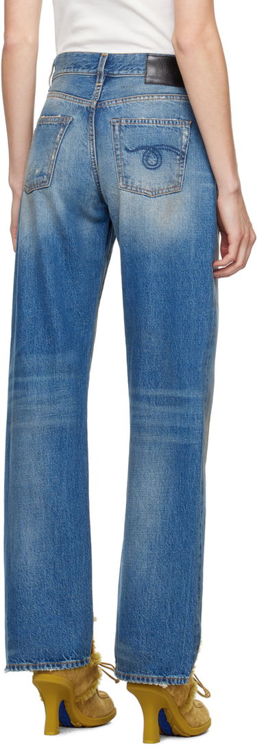 Džínsy R13 R13 Alice Slim Straight-Leg Jeans Modrá | R13WD086 D145A, 2