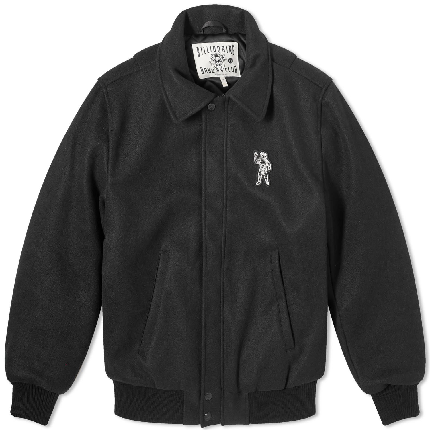 Bunda BILLIONAIRE BOYS CLUB Collared Space Program Varsity Jacket Čierna | B24102-BLK, 0