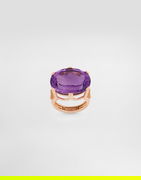 Anna Ring In 18-carat Gold With Amethyst And Diamonds