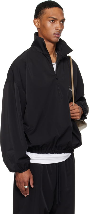 Bunda Fear of God ESSENTIALS Sporty Half-Zip Jacket Čierna | 202SP256720F, 1