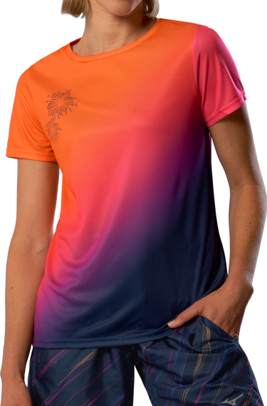 Tričko Mizuno Fireworks Print Athletic T-Shirt Hanabi Rôznofarebný | j2gac750-97, 0