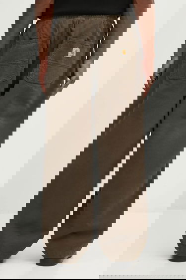 Nohavice Carhartt WIP Crawton Wide-Leg Cotton Pants with Patch Pockets Hnedá | I035657.63GD, 2