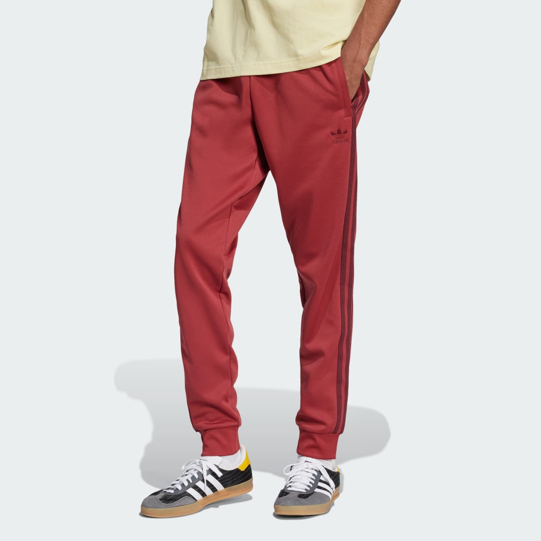 Nohavice adidas Performance Adicolor Classics SST Track Pants Červená | JC9931, 0