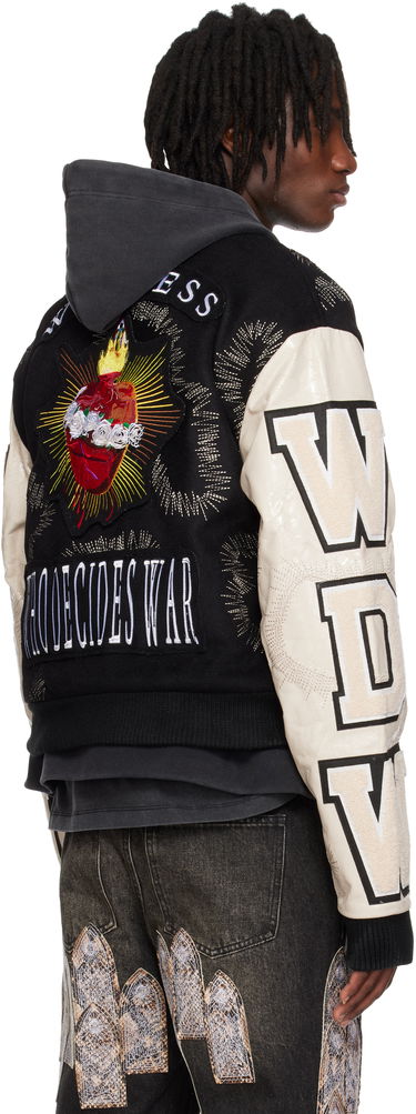 Bomber bunda Who Decides War Who Decides War Namesake Varsity Bomber Jacket Čierna | 1130070002SE25, 2