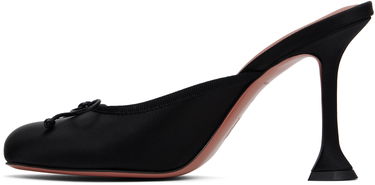 Tenisky a topánky Amina Muaddi Lila Slipper 95 Heels Čierna | LILA SLIPPER 95 SATIN, 2