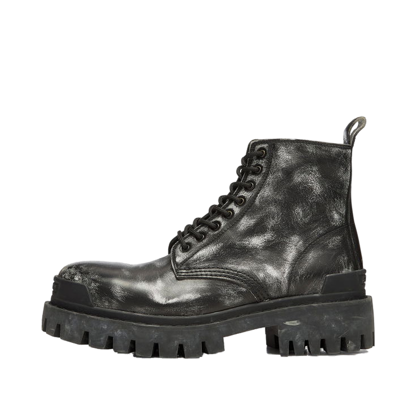 Tenisky a topánky Balenciaga Strike Ankle Boots "Black Leather" Čierna | 589338WBEF19010