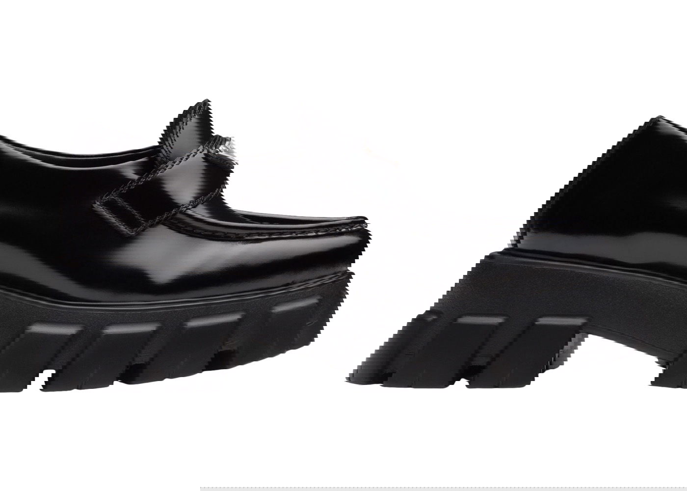 Tenisky a topánky Prada Monolith 55mm Pointy Loafer Black Brushed Leather Čierna | 1D663M_055_F0002_F_055, 0