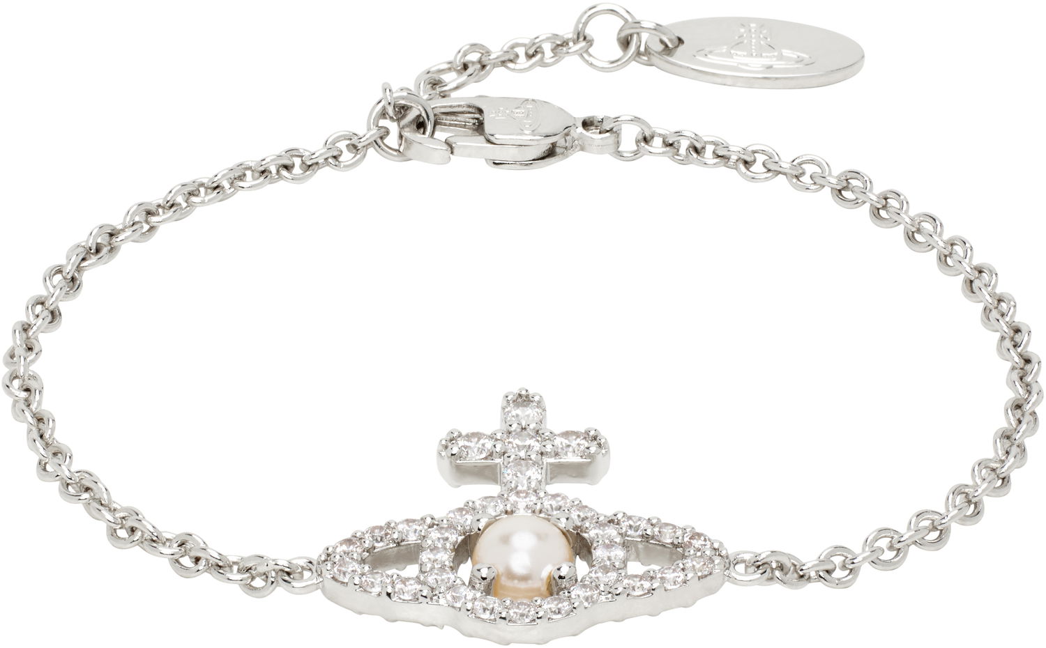 Náramok Vivienne Westwood Olympia Pearl Chain Bracelet Metalická | 6102021E-02P132-SM, 0