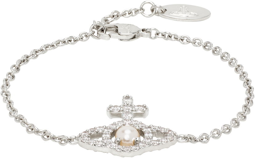 Náramok Vivienne Westwood Olympia Pearl Chain Bracelet Metalická | 6102021E-02P132-SM