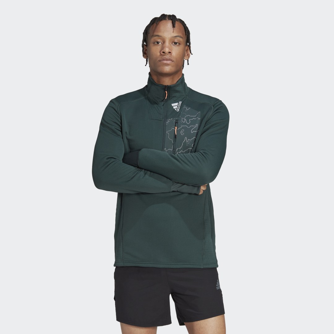 Mikina adidas Performance X-City 1/4 Zip COLD.RDY Čierna | HF6384, 0