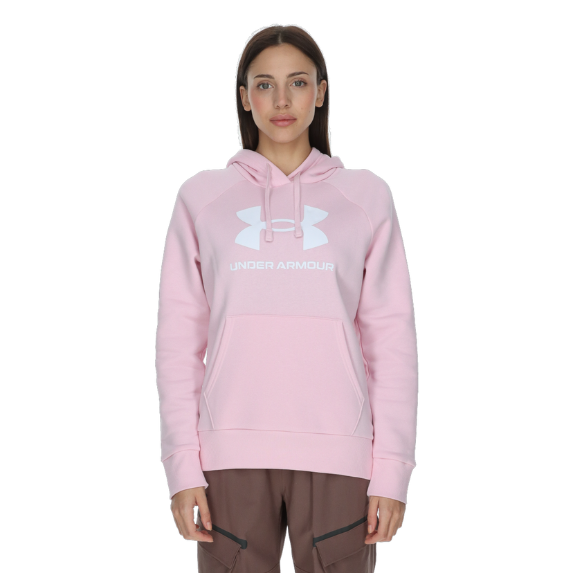 Mikina Under Armour Rival Fleece Big Logo Hoodie Ružová | 1379501-647