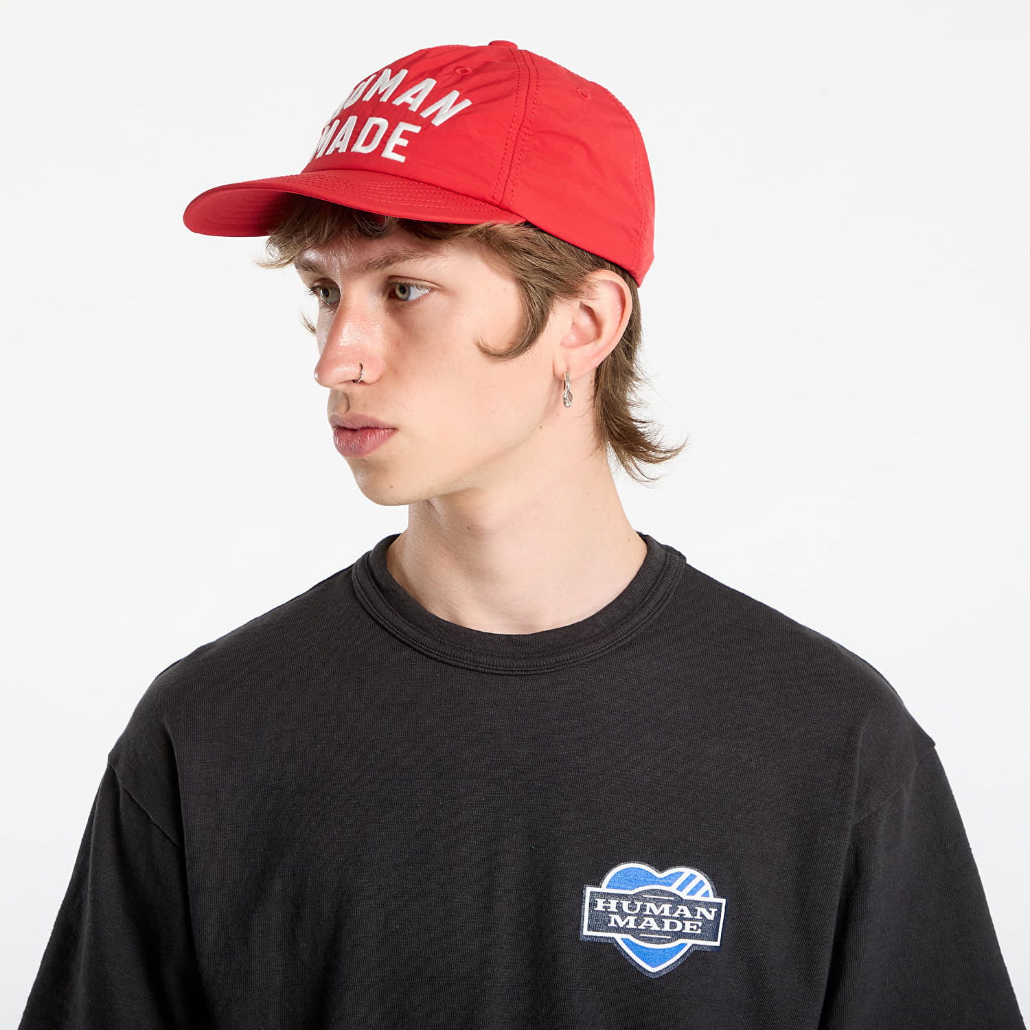 Šiltovka Human Made HUMAN MADE 5-Panel Nylon Cap Červená | HM30GD070RD, 1