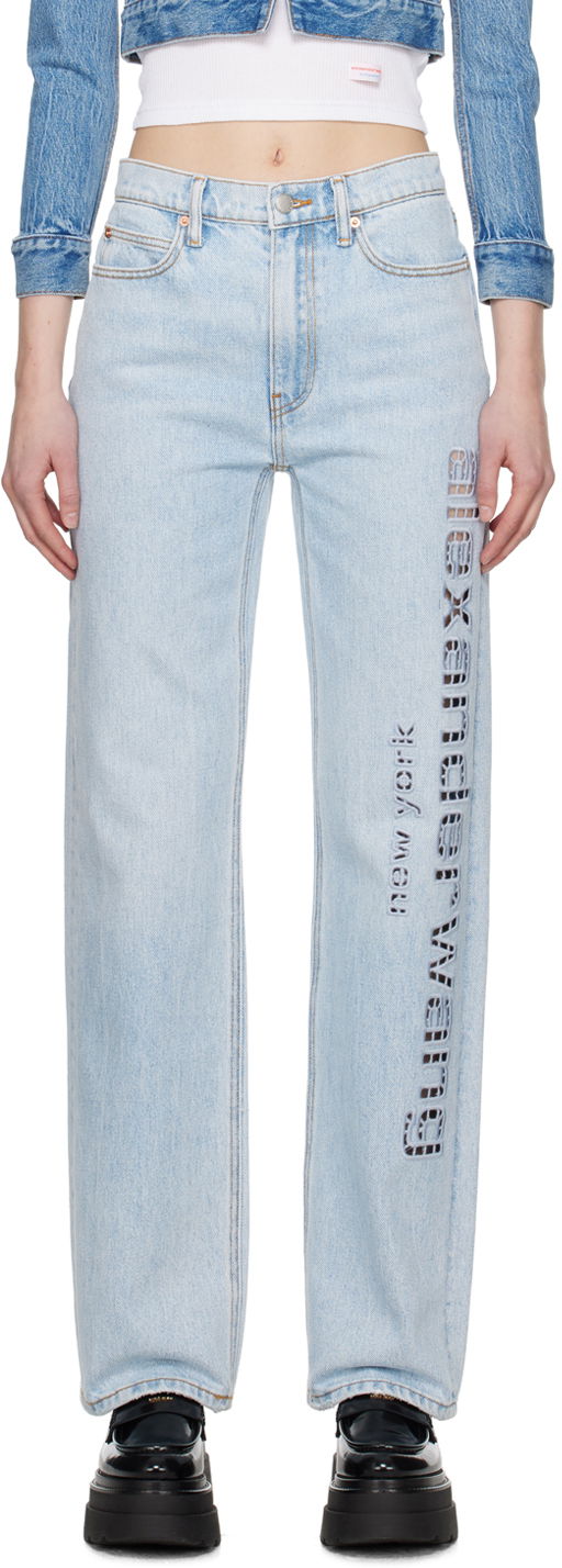 Džínsy Alexander Wang EZ Jeans Modrá | 4DC1244221, 0