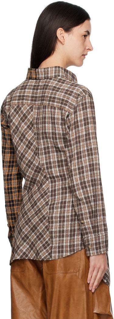 Košeľa Andersson Bell Andersson Bell Twist Check Shirt Hnedá | atb1361w, 2