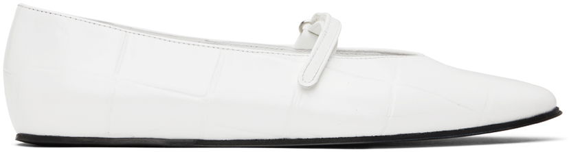 Oblečenie BY FAR BY FAR Molly Ballerina Flats Biela | 23SSMOLFWHMCEL