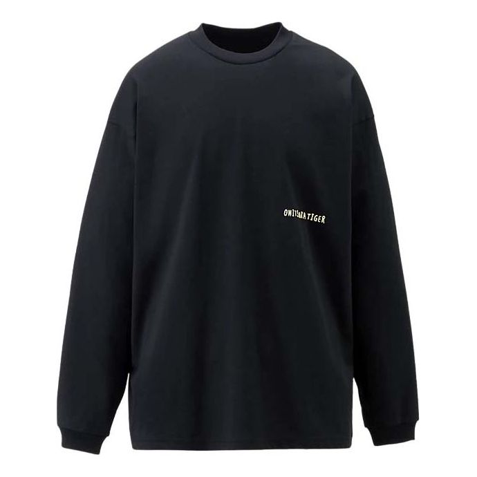 Sveter Onitsuka Tiger Graphic Long Sleeve T-Shirt Čierna | 2183B163-001