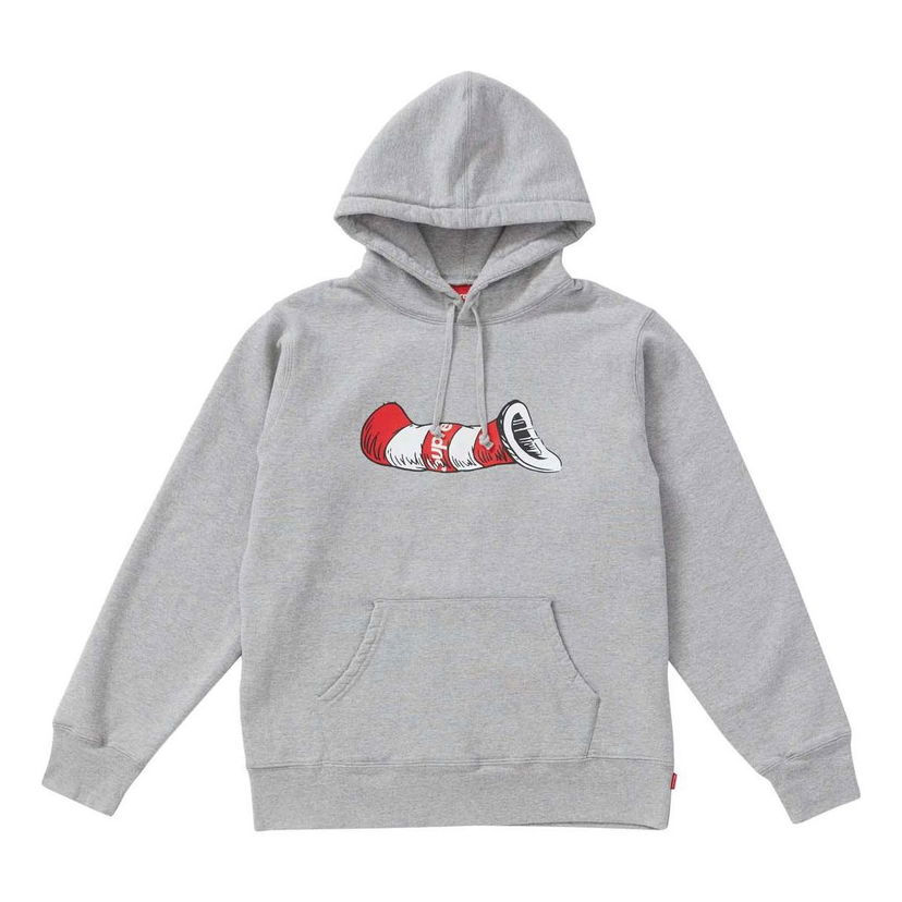 Mikina Supreme Cat in the Hat Hooded Sweatshirt Šedá | SUP-FW18-548