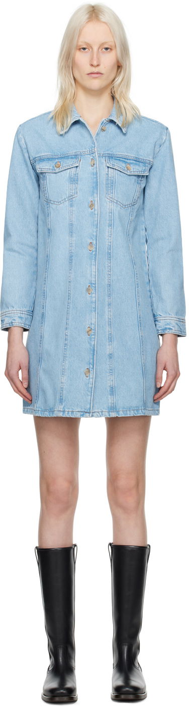 Šaty A.P.C. Alpine Denim Minidress Modrá | COGWE-F35038, 0