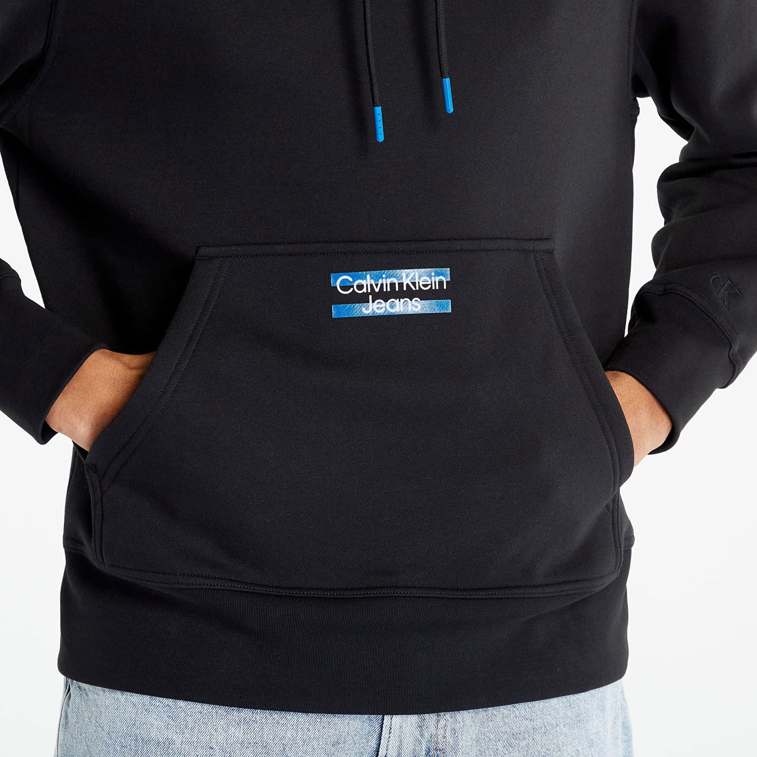 Mikina CALVIN KLEIN Transparent Stripe Hoodie Čierna | J30J322891 BEH, 1