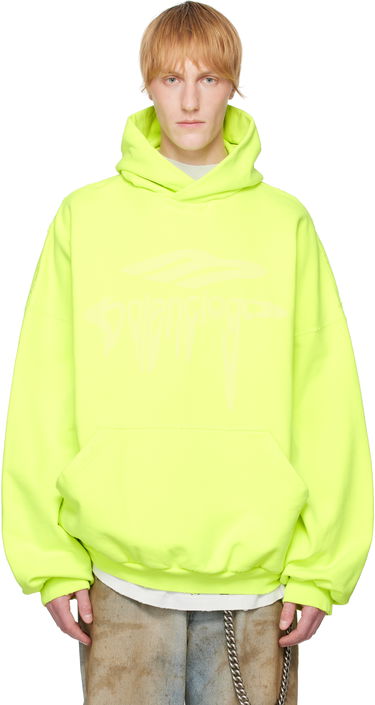 Mikina Balenciaga Balenciaga 3B Liquified Hoodie Žltá | 803265TRVS9, 0