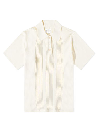 Polo tričko Maison Margiela Knitted Polo Shirt Biela | S50GL0047-S18209-102