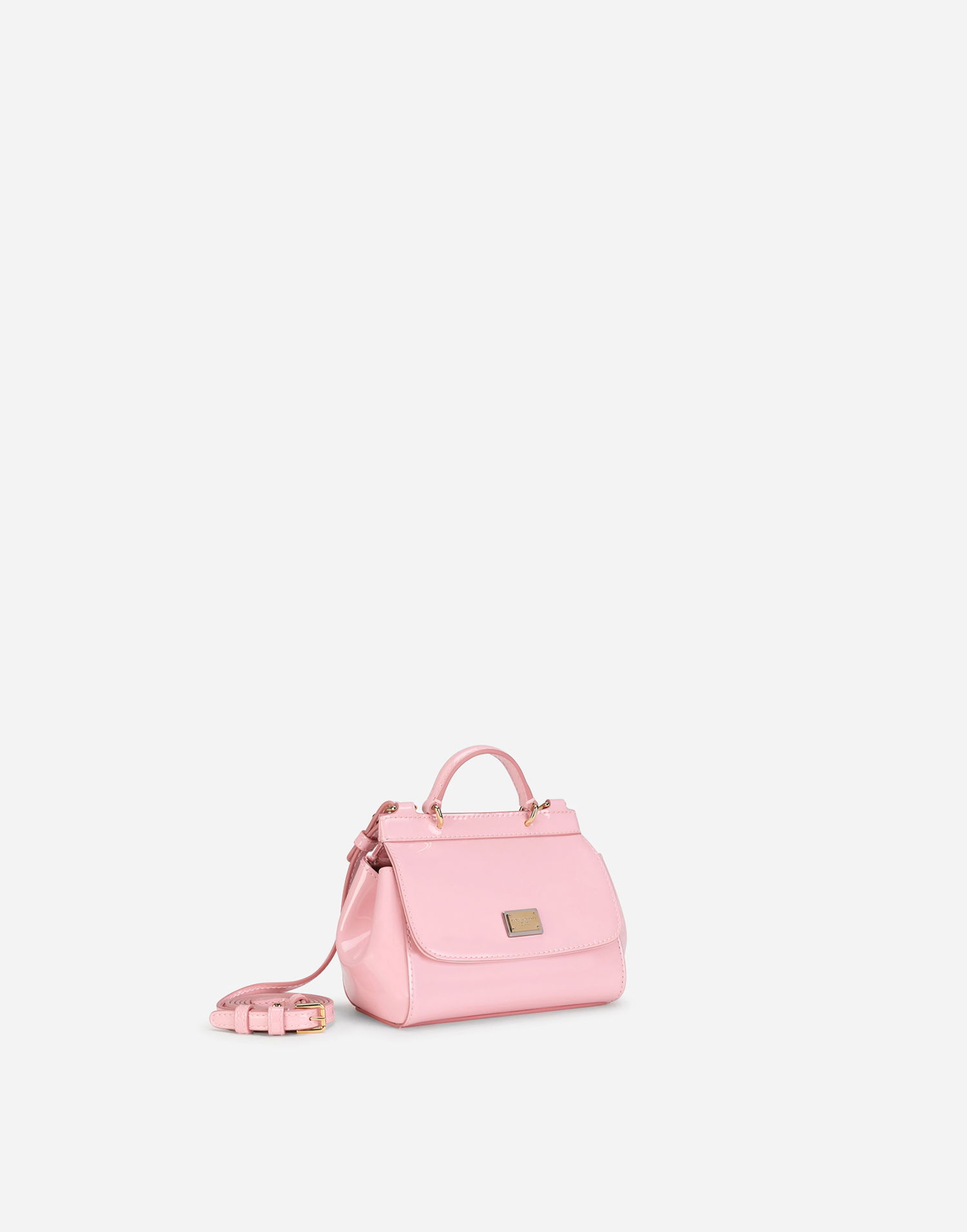 Kabelka Dolce & Gabbana Dolce & Gabbana Mini Sicily Patent Leather Bag Ružová | EB0003A106780416, 1
