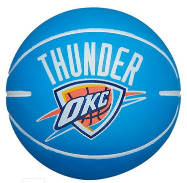 Športový doplnok Wilson Tennis Dribblers Basketball Oklahoma City Thunder Modrá | wtb1100ok, 0