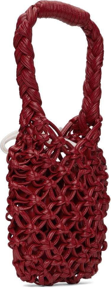 Kabelka Comme des Garçons Comme des Garçons Braided Knotted Synthetic Leather Tote Červená | RO-K203-051-2, 2