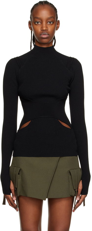Sveter Dion Lee Dion Lee Interlink Turtleneck Top Čierna | C7151R23, 0