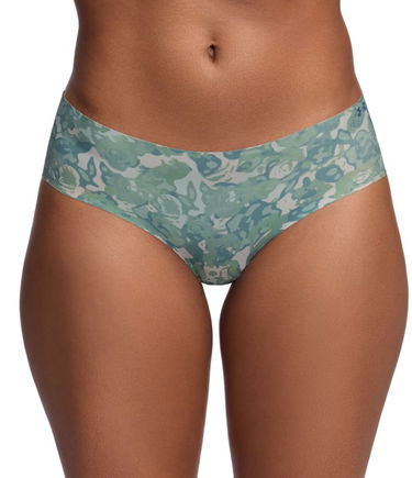 Nohavičky Under Armour Under Armour Pure Stretch No-Show Hipster Print Underwear - 3 Pack Zelené | 1383896-348, 1