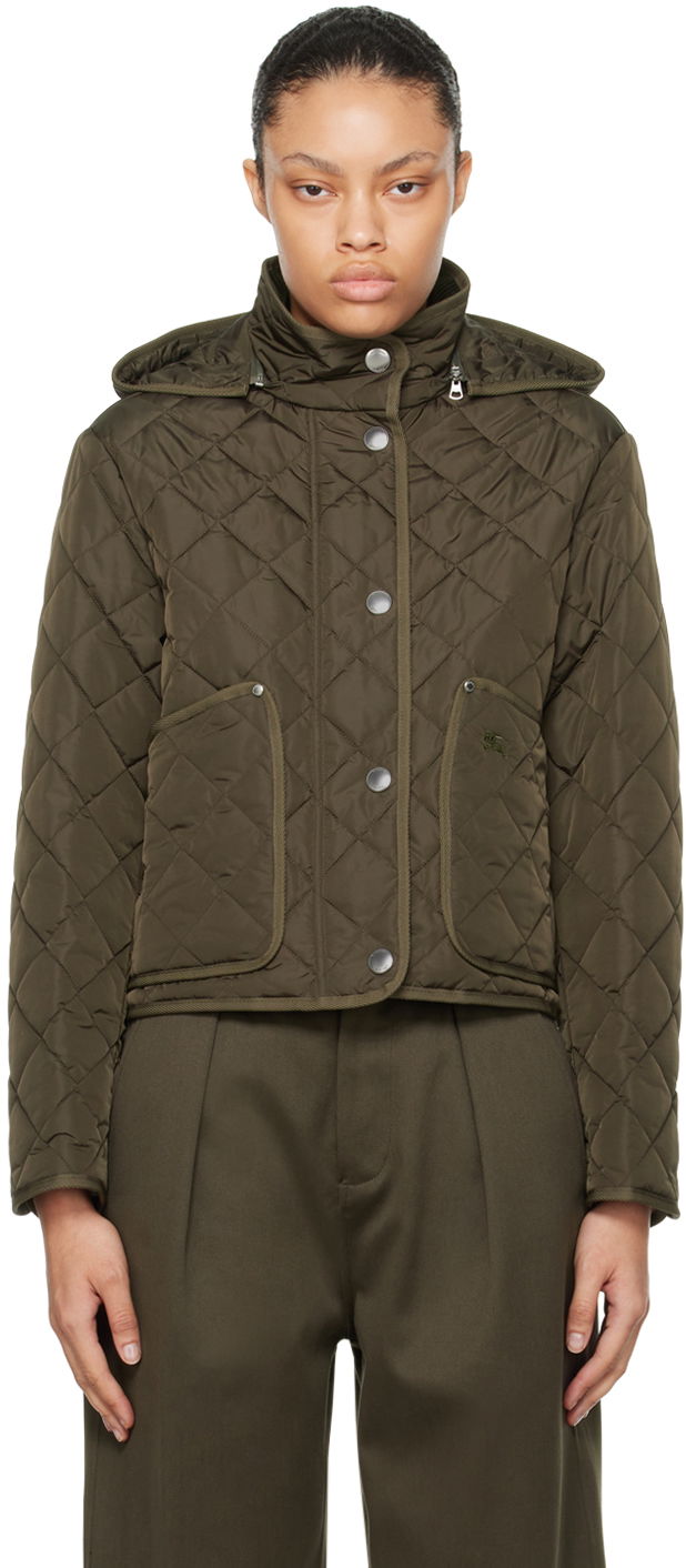 Bunda Burberry Quilted Jacket Zelené | 8075760, 0