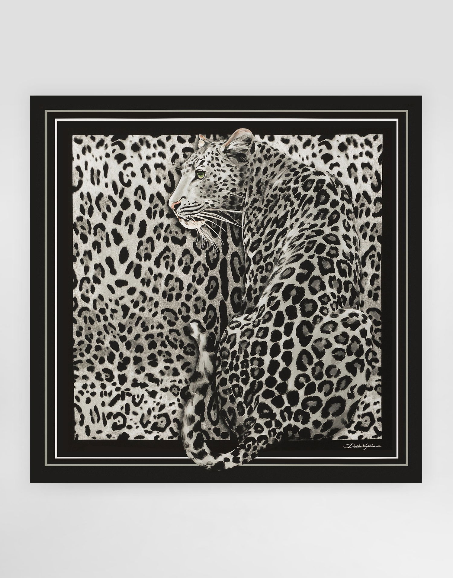 Šál Dolce & Gabbana Leopard Silk Twill Foulard Rôznofarebný | FN090RGDCUVHI5LD, 0