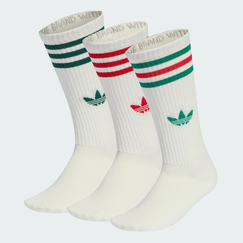 Ponožky adidas Performance 3-Stripes High Crew Socks 3 Pairs Rôznofarebný | KD8239