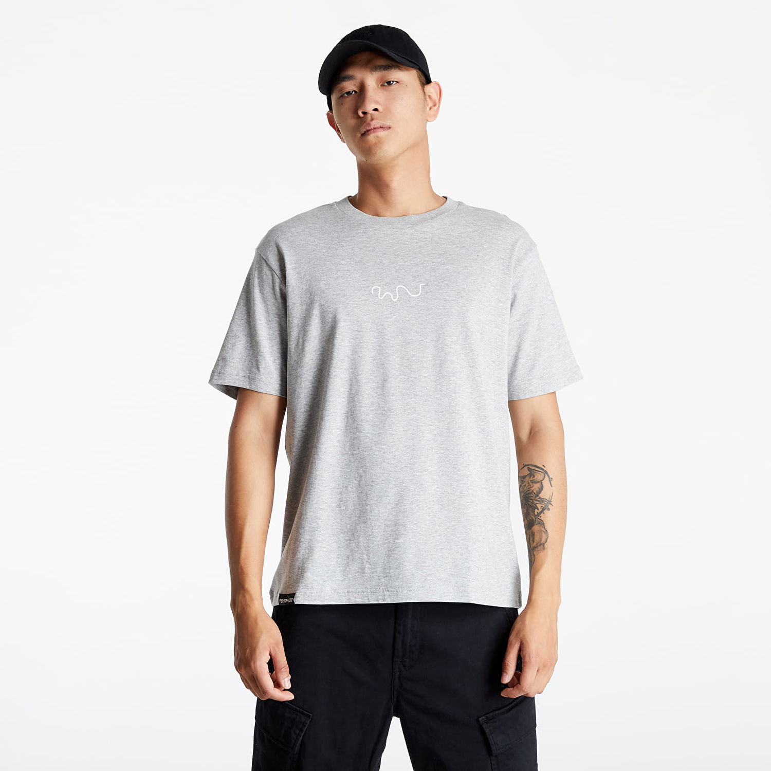 Tričko Footshop No Logo Tee Heather Šedá | FTSHP_112, 0