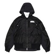 x sacai Double Layer Contrasting Hooded Jacket