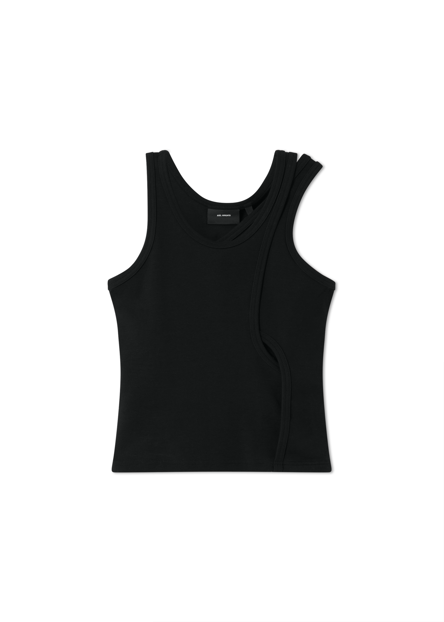 Tielko AXEL ARIGATO Rina Ribbed Layered Tank Top Čierna | A3422002, 1