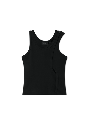 Tielko AXEL ARIGATO Rina Ribbed Layered Tank Top Čierna | A3422002, 1